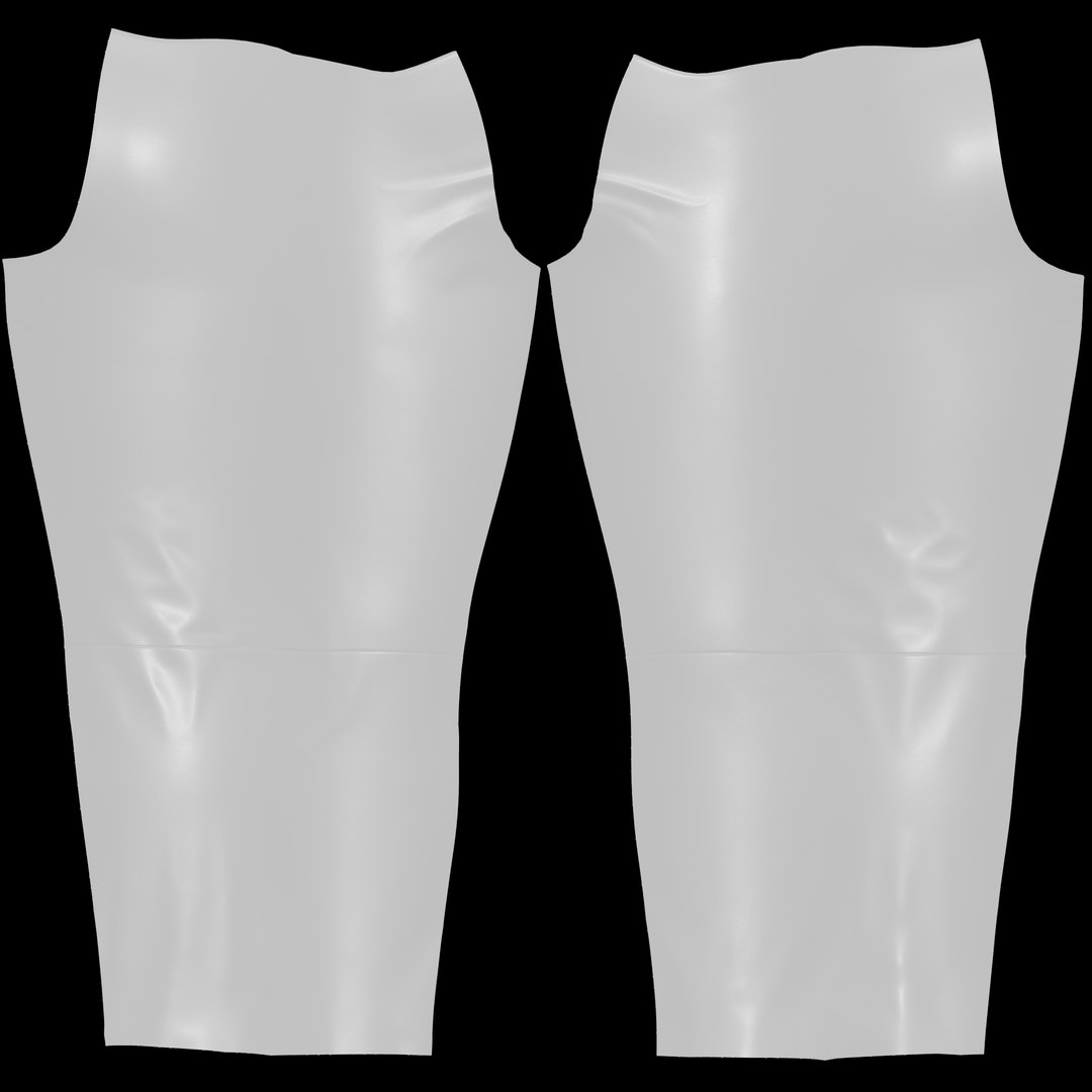 Female Skinny Black Leather Pants Model - TurboSquid 2073584