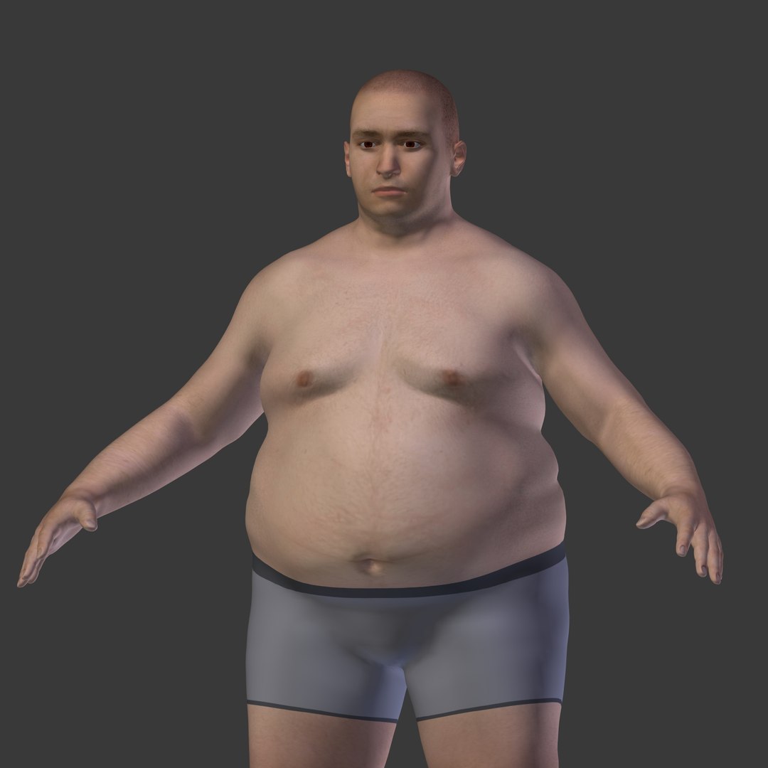 Fat Man 3d Model Turbosquid 1543187 3806