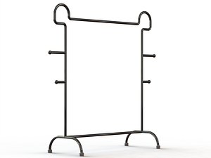 Stainless Steel Clothes Rack 3D model