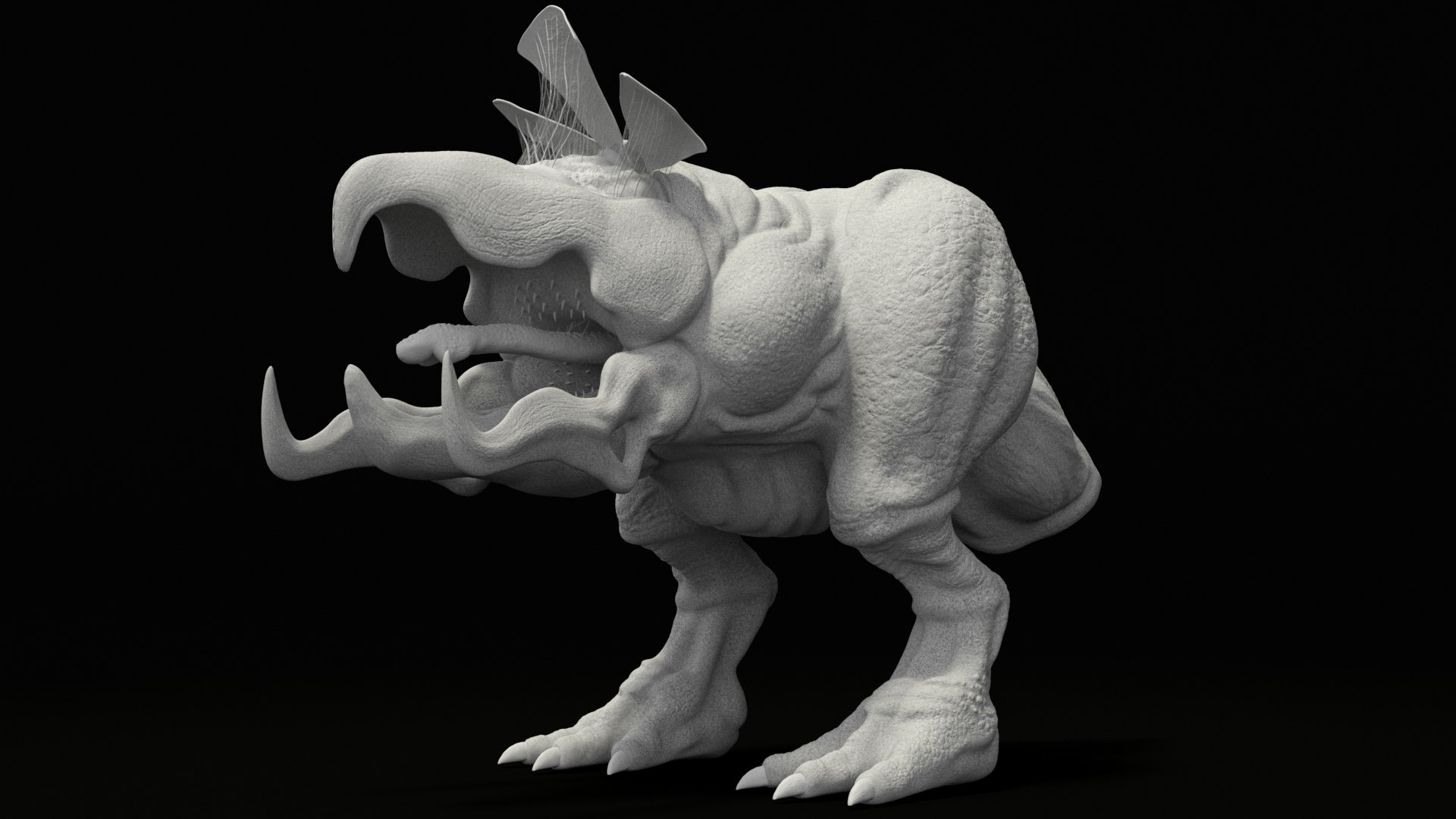 3D Graboid Shrieker Monster - TurboSquid 2291555