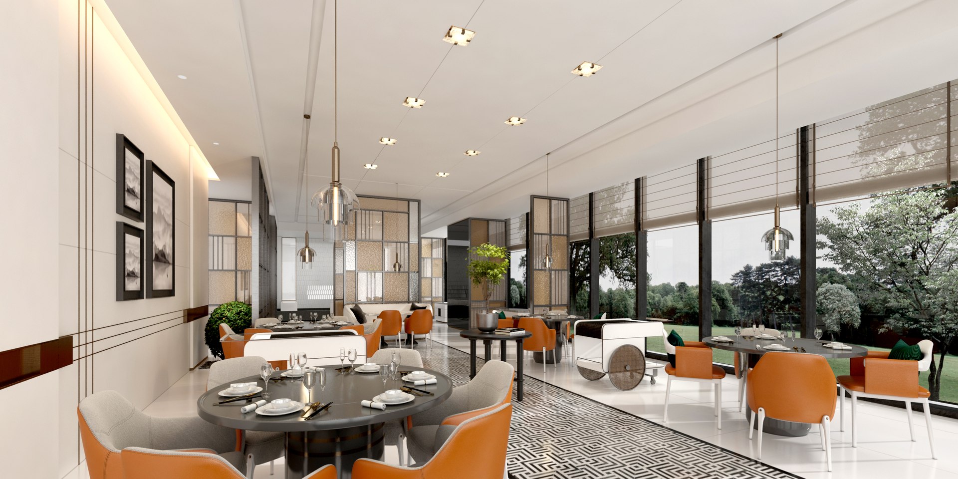 3D Model Restaurant Interior - TurboSquid 2358559