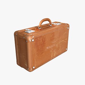 3D suitcase old case model