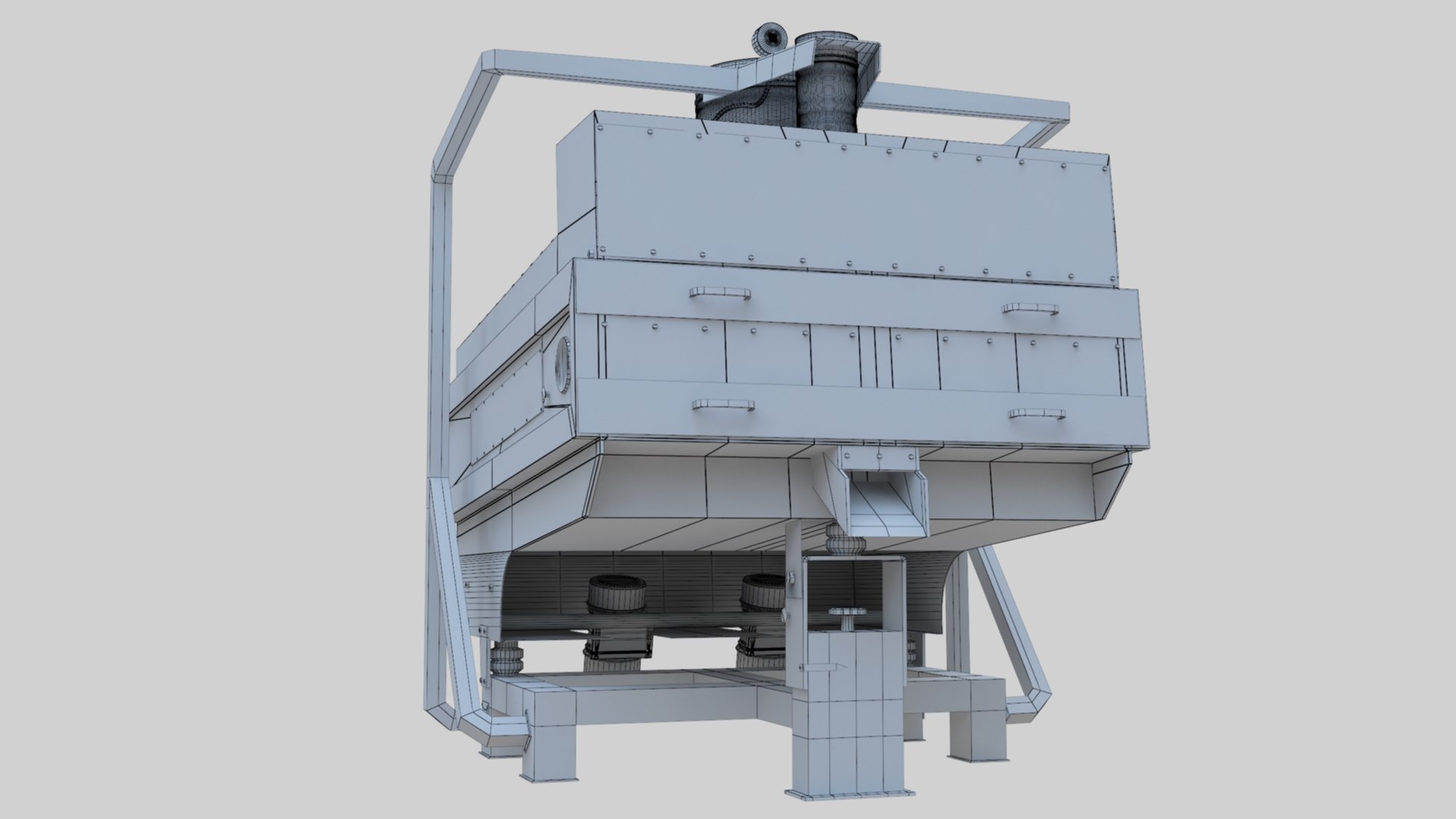 3D Stone Seperator Destroyer - Wheat Grain Flour Milling Machine https://p.turbosquid.com/ts-thumb/dl/4vfuqU/Jp/sroneseperatortwowireframe000012/jpg/1663732672/1920x1080/fit_q87/2384246b41bb0ee219c08c51423908e9977ef452/sroneseperatortwowireframe000012.jpg