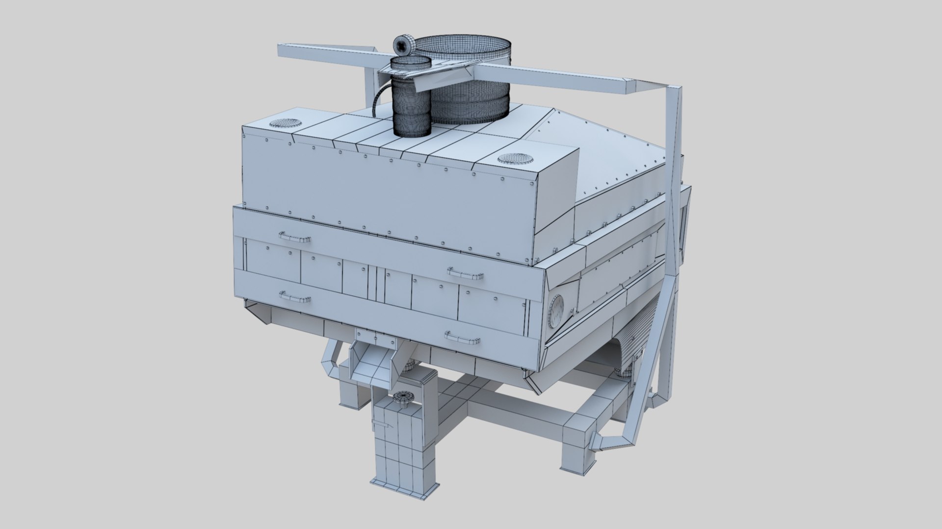 3D Stone Seperator Destroyer - Wheat Grain Flour Milling Machine https://p.turbosquid.com/ts-thumb/dl/4vfuqU/St/sroneseperatorwireframe000014/jpg/1663732793/1920x1080/fit_q87/07561d0bd35344d01257c66fa3e50c87195a3b96/sroneseperatorwireframe000014.jpg