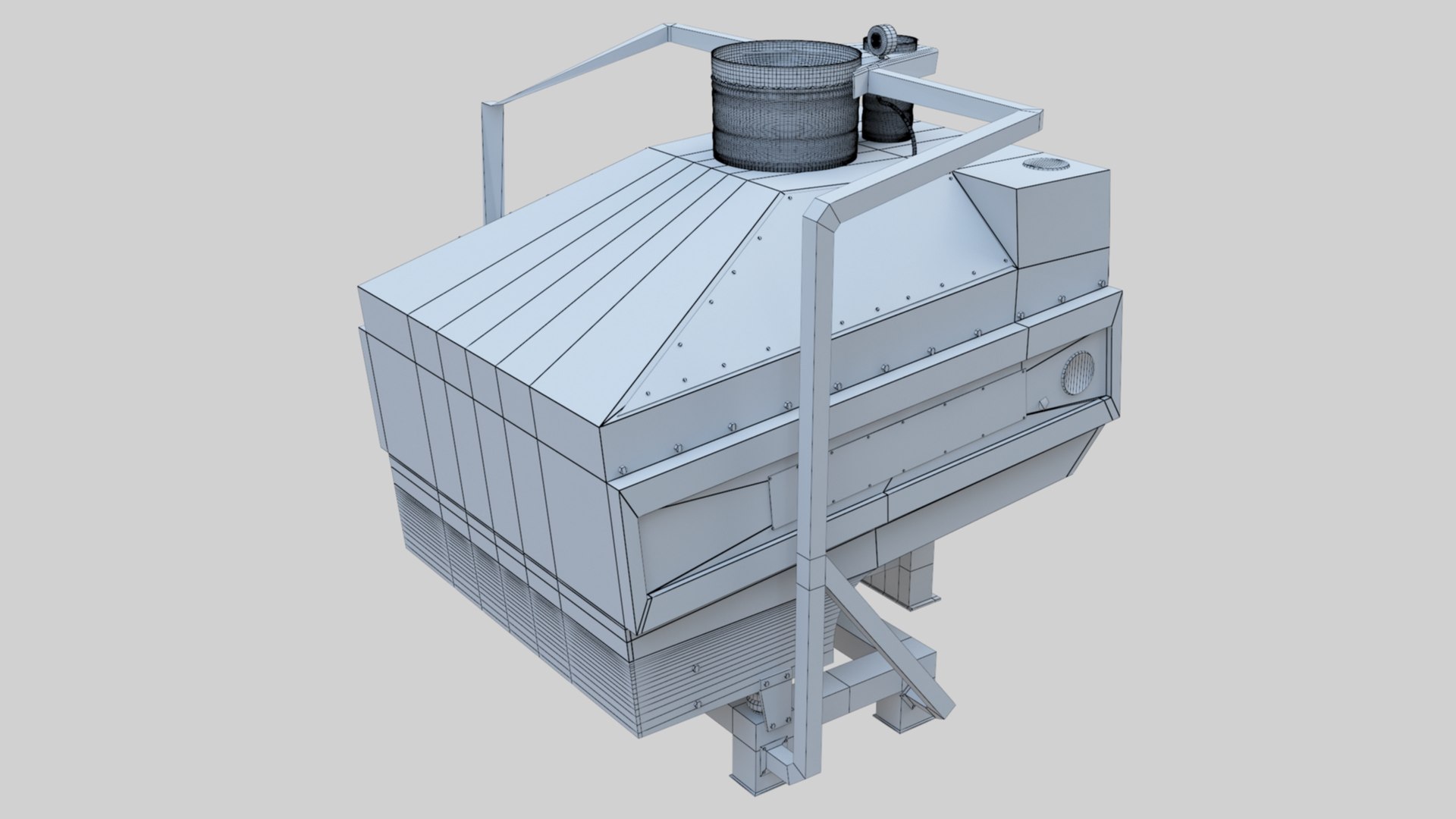 3D Stone Seperator Destroyer - Wheat Grain Flour Milling Machine https://p.turbosquid.com/ts-thumb/dl/4vfuqU/m4/sroneseperatorwireframe000030/jpg/1663732811/1920x1080/fit_q87/76109457c510bbc0091fc1a9ea499a1507fedee0/sroneseperatorwireframe000030.jpg