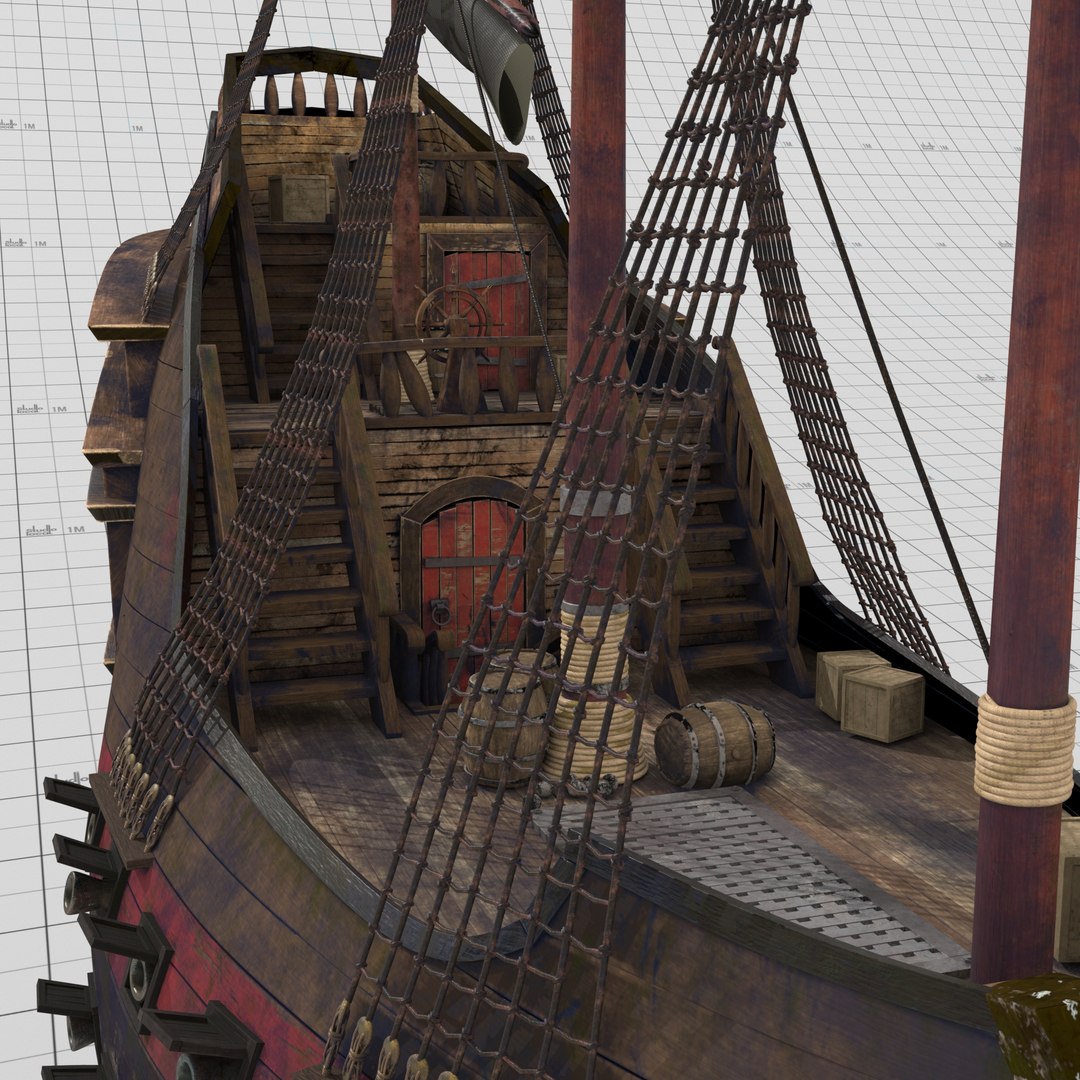3D pirate ship model - TurboSquid 1211708