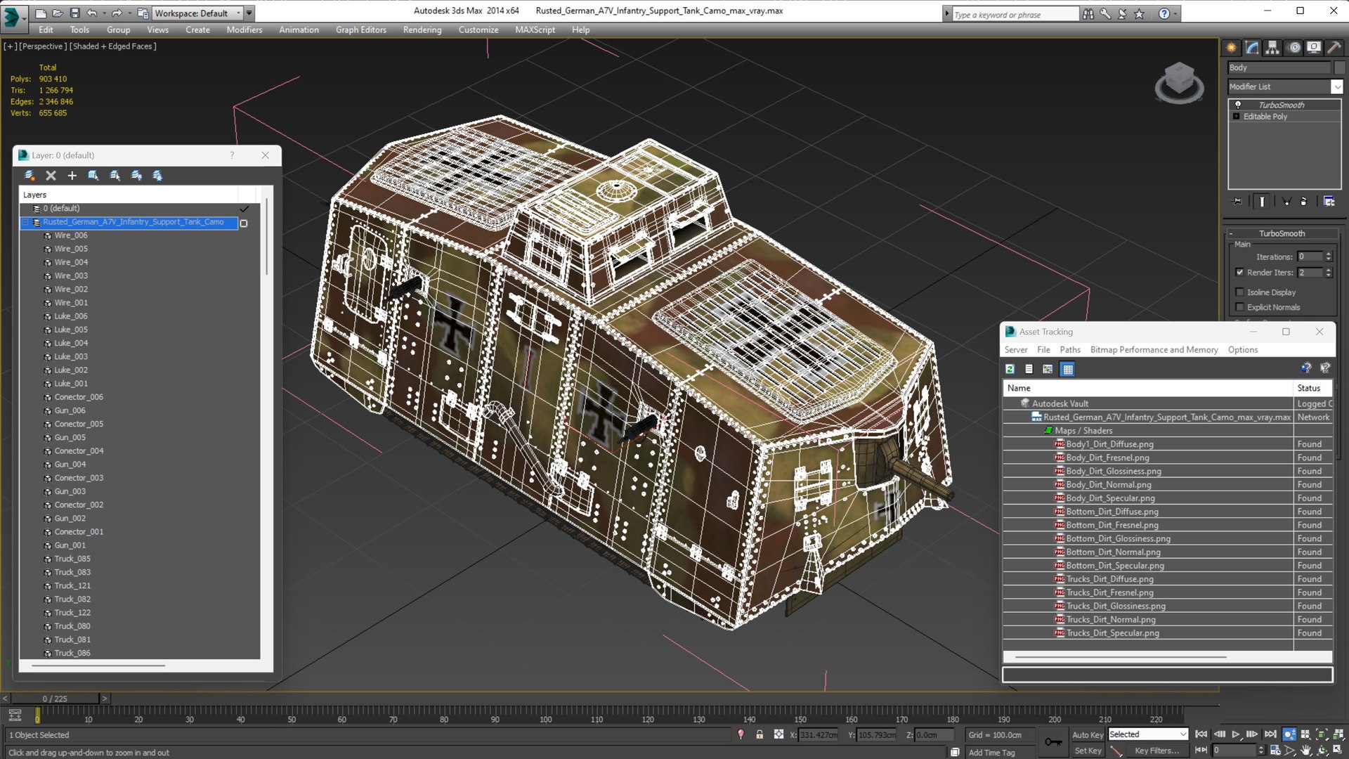 3D Rusted German A7V Infantry Support Tank Camo https://p.turbosquid.com/ts-thumb/dl/8CkvOI/5r/rustedgermana7vinfantrysupporttankcamomb3dmodel024/jpg/1703239769/1920x1080/fit_q87/55651c369d97ea0c4216a48e52ce61dbb795e5c7/rustedgermana7vinfantrysupporttankcamomb3dmodel024.jpg