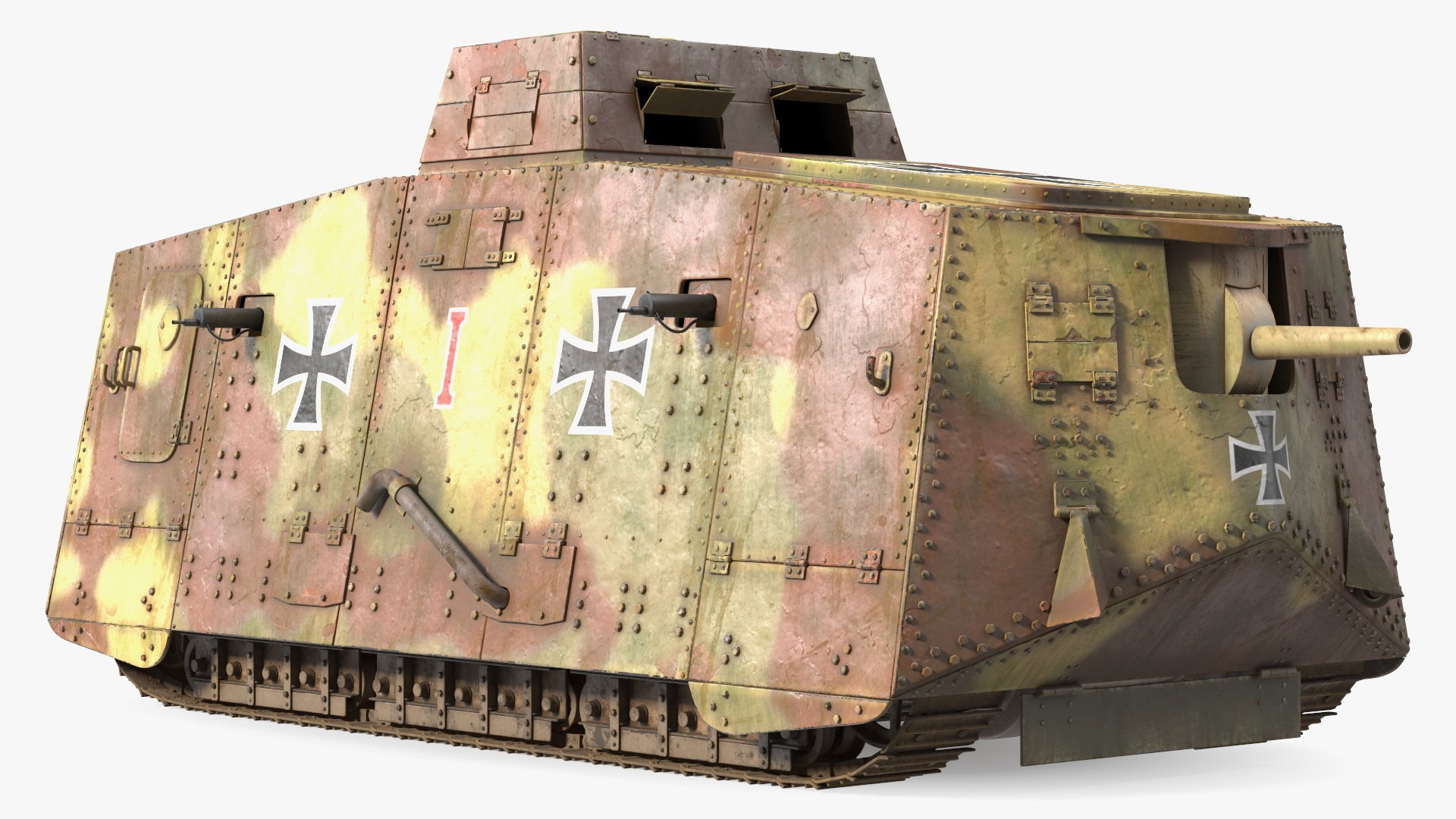 3D Rusted German A7V Infantry Support Tank Camo https://p.turbosquid.com/ts-thumb/dl/8CkvOI/6K/rustedgermana7vinfantrysupporttankcamomb3dmodel010/jpg/1703239707/1920x1080/fit_q87/485bab3ea24646f54d843407a272917ecdf38685/rustedgermana7vinfantrysupporttankcamomb3dmodel010.jpg