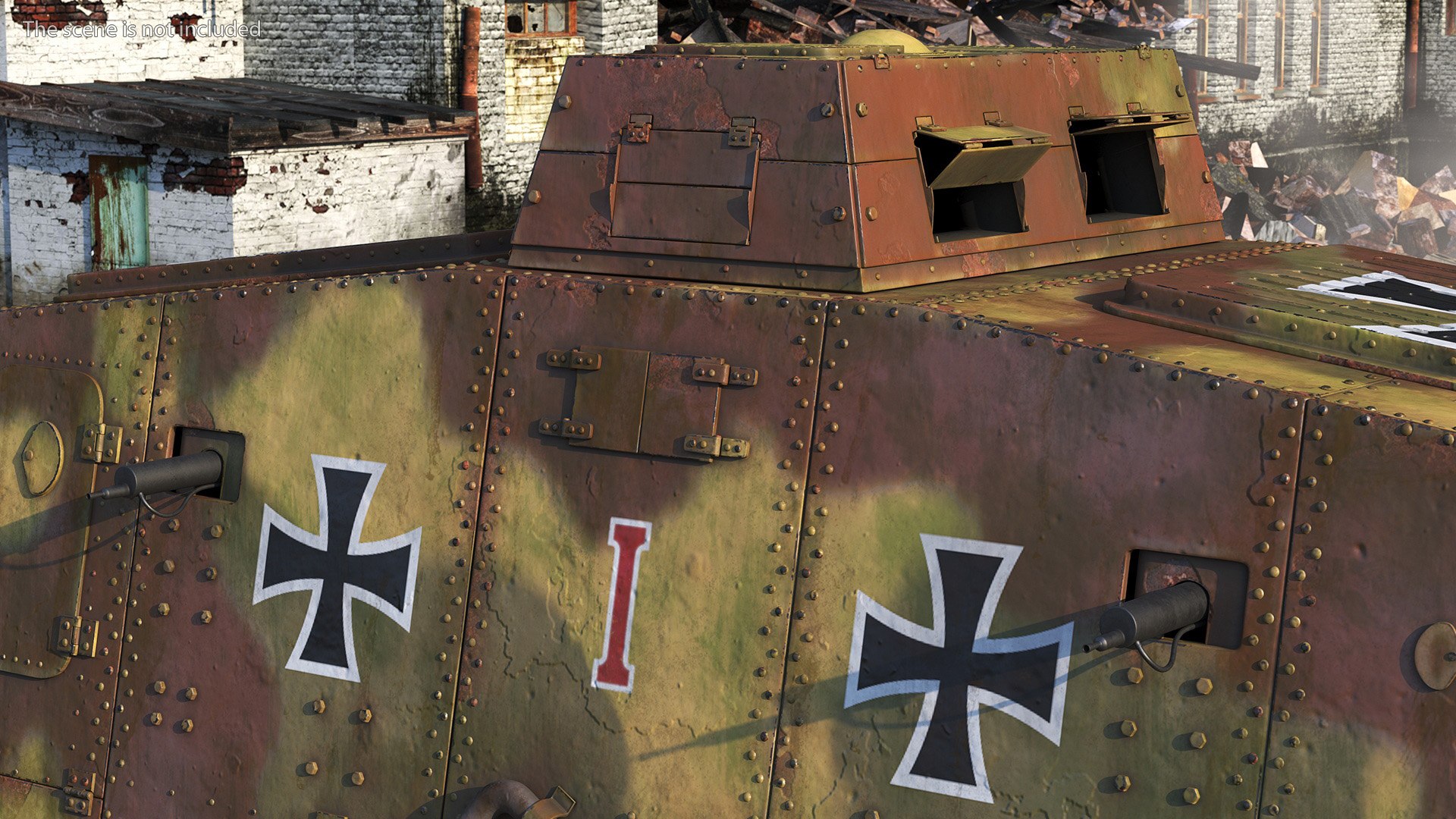 3D Rusted German A7V Infantry Support Tank Camo https://p.turbosquid.com/ts-thumb/dl/8CkvOI/79/rustedgermana7vinfantrysupporttankcamomb3dmodel006/jpg/1703239690/1920x1080/fit_q87/ee3f7db4090c337c6a86805364e982ddf6c09375/rustedgermana7vinfantrysupporttankcamomb3dmodel006.jpg