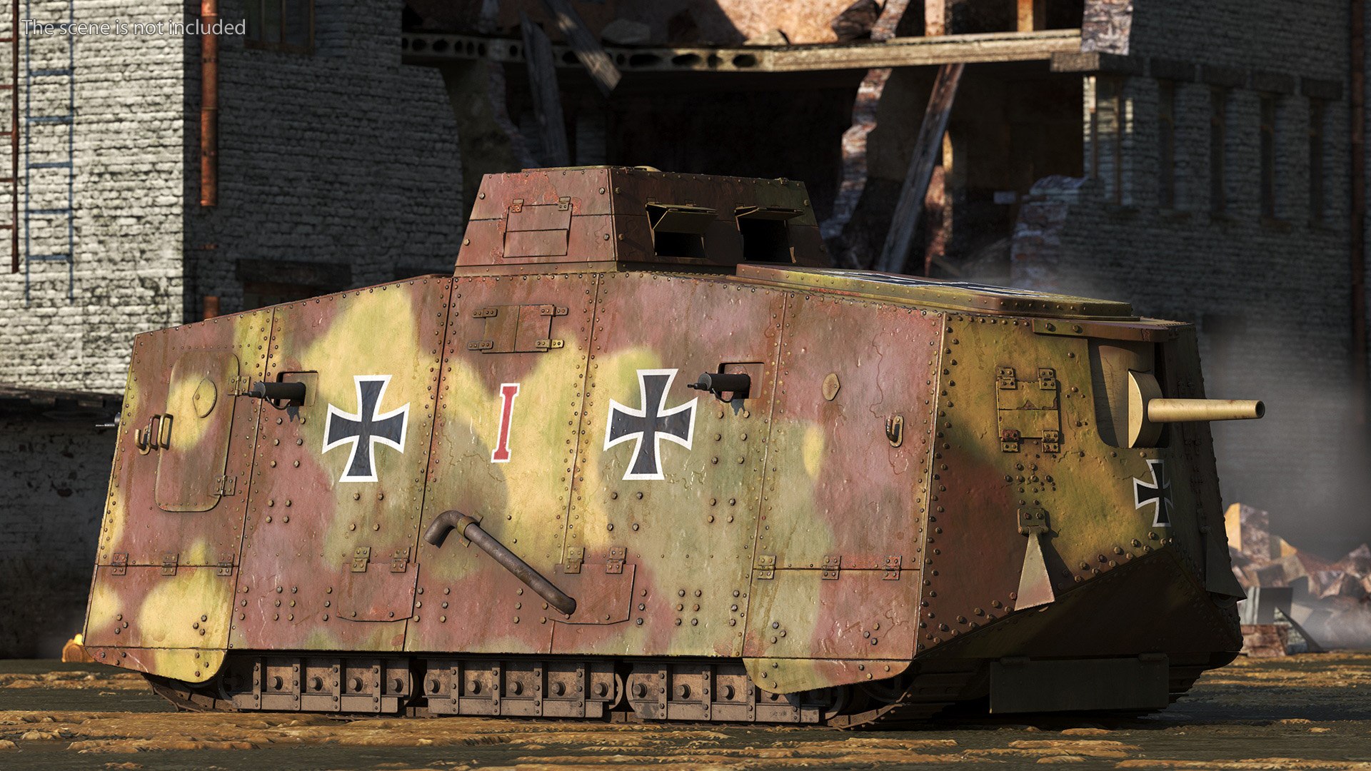 3D Rusted German A7V Infantry Support Tank Camo https://p.turbosquid.com/ts-thumb/dl/8CkvOI/g9/rustedgermana7vinfantrysupporttankcamomb3dmodel002/jpg/1703239673/1920x1080/fit_q87/5886707902196e5a1d73920aced4c9284a8bf27e/rustedgermana7vinfantrysupporttankcamomb3dmodel002.jpg