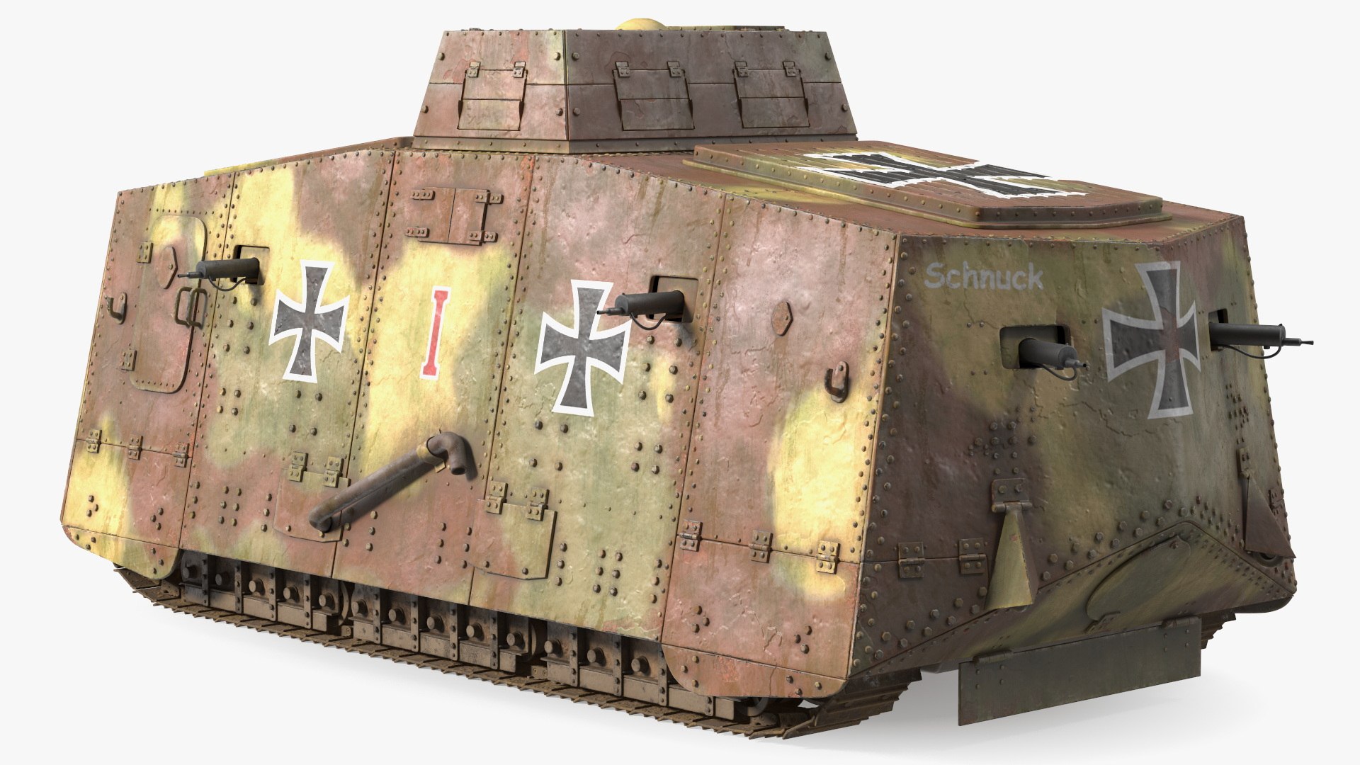 3D Rusted German A7V Infantry Support Tank Camo https://p.turbosquid.com/ts-thumb/dl/8CkvOI/tL/rustedgermana7vinfantrysupporttankcamomb3dmodel012/jpg/1703239714/1920x1080/fit_q87/2dc68e0d9457c8d95268df3f8981d07a212bbb32/rustedgermana7vinfantrysupporttankcamomb3dmodel012.jpg