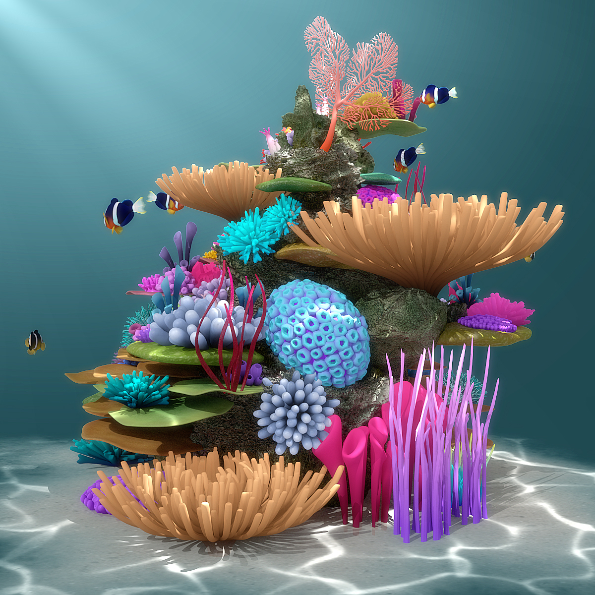 3D model coral reef - TurboSquid 1214057
