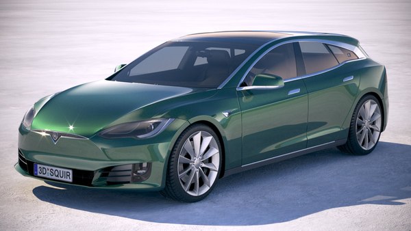 3D tesla s shooting model