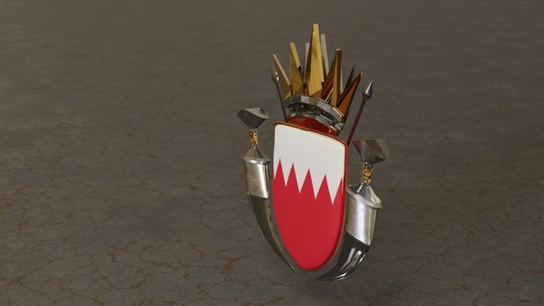 3D bahrain ministry interior logo TurboSquid 1578196