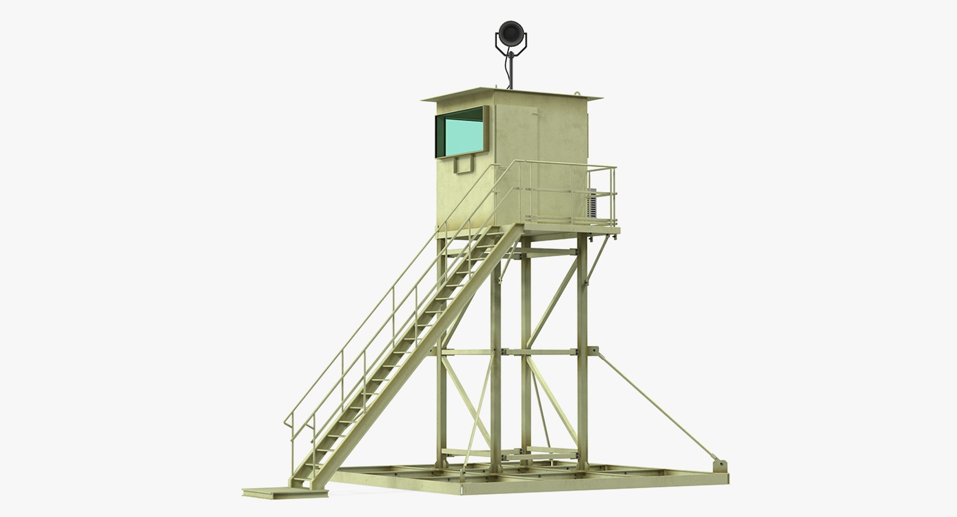 Military guard tower 3D - TurboSquid 1415973