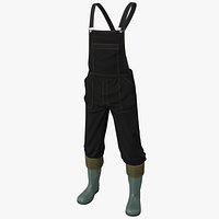 Overalls Jeans and Boots