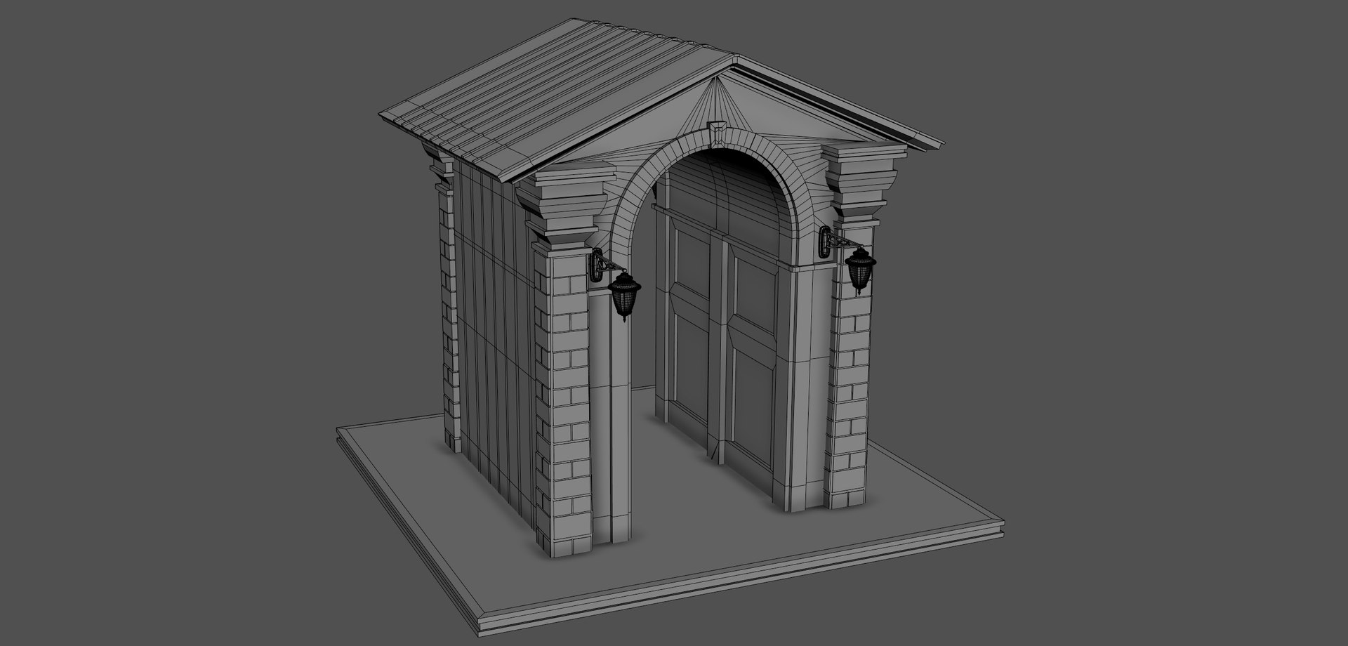 3D Ancient Arch Gate - TurboSquid 2356652