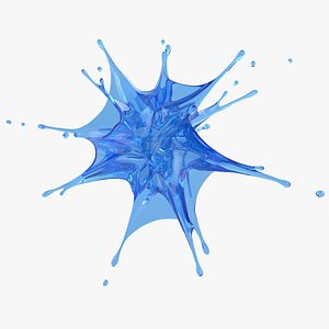 abstract splash 3D model