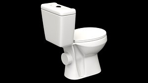 3d toilet model