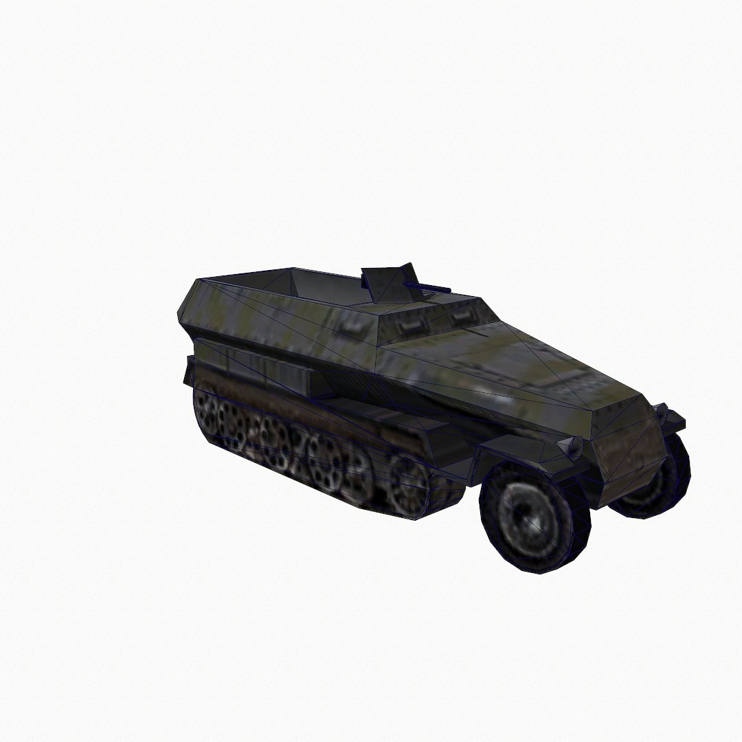 Sd Kfz 251 Transport 3d 3ds