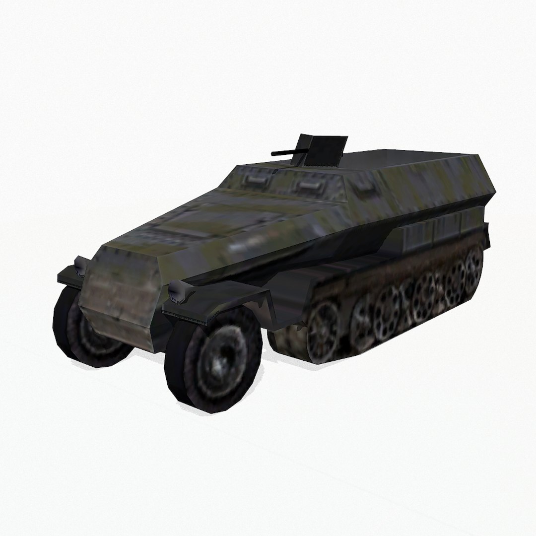 Sd Kfz 251 Transport 3d 3ds