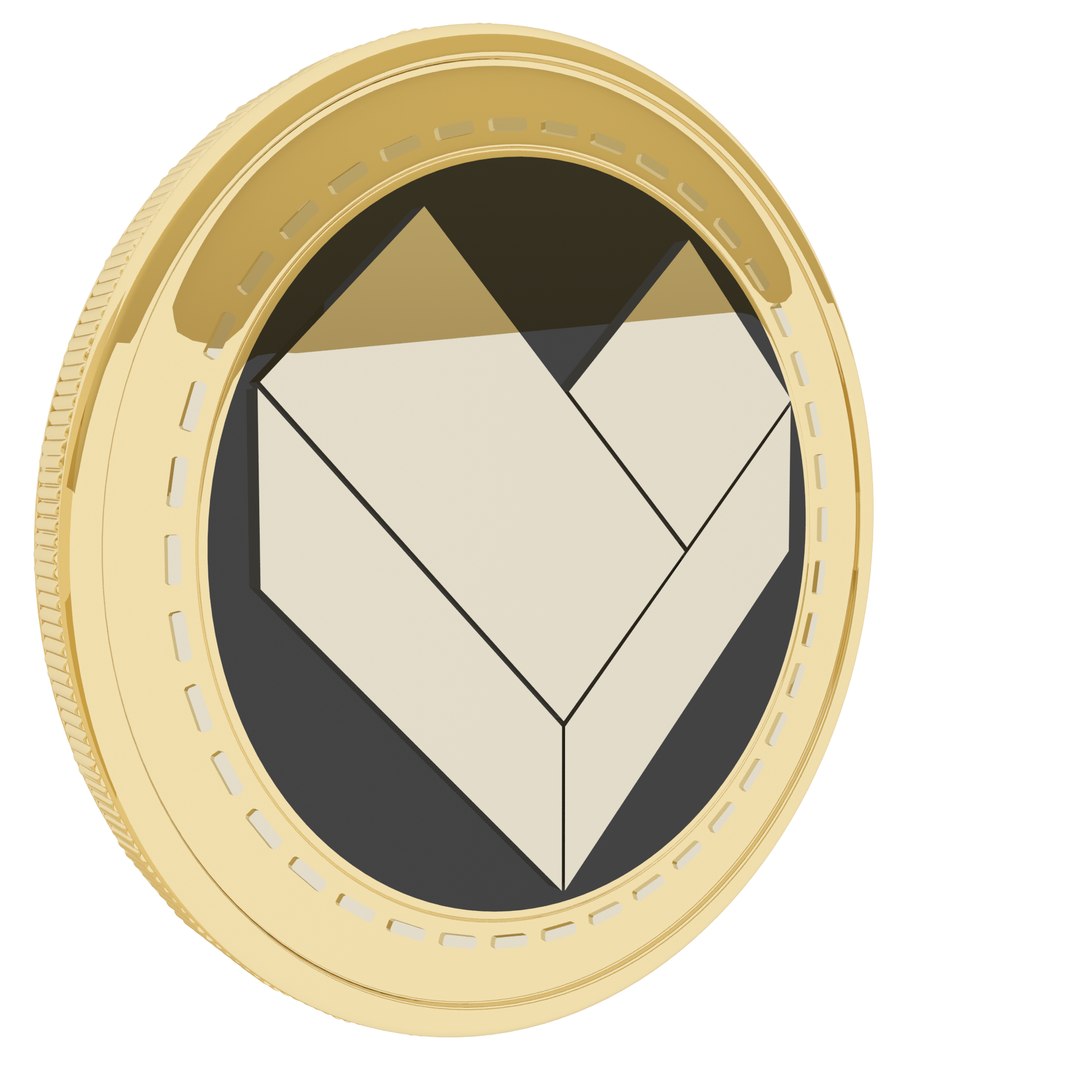 3D GIVLY Coin Cryptocurrency Gold Coin model - TurboSquid 1856559