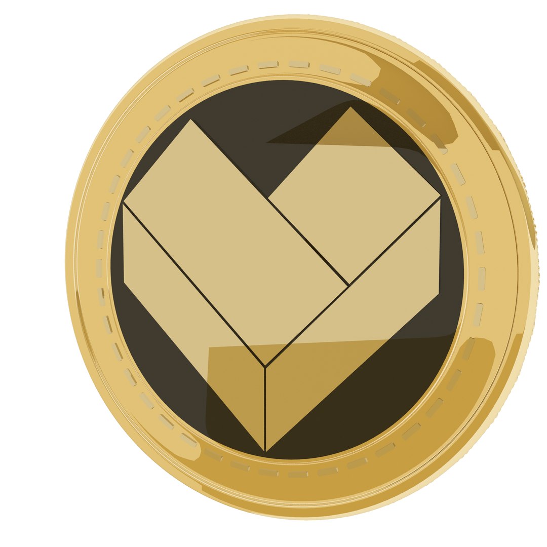 3D GIVLY Coin Cryptocurrency Gold Coin model - TurboSquid 1856559