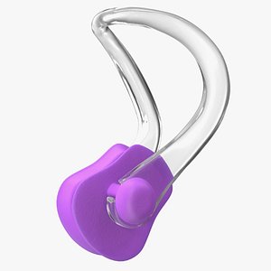 Swimming Nose Clip Pink 3D model