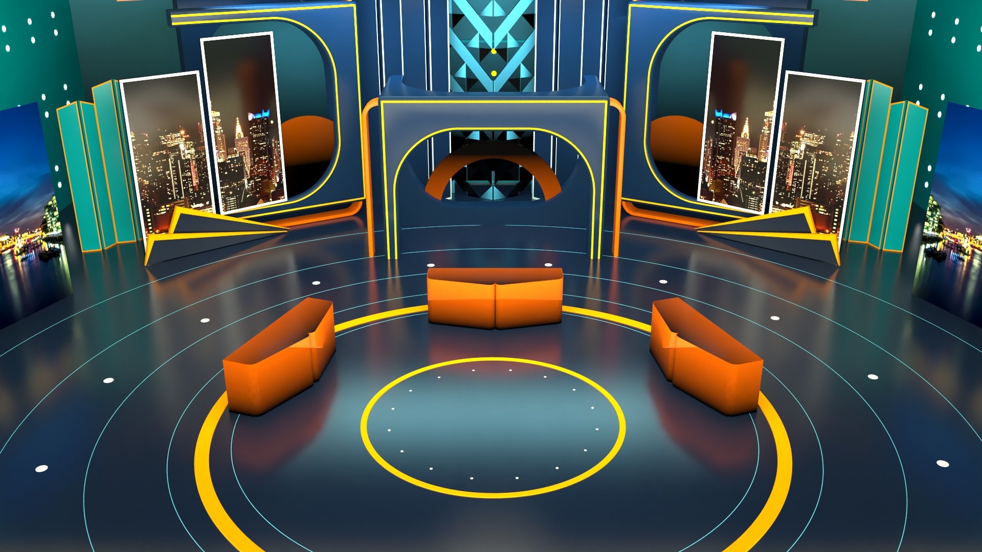 Tv Studio Design 3D Model - TurboSquid 1782906