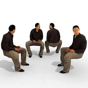 3d Model - Business Male #15a