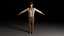 Реалистичная низкополигональная 3D-модель мужчины в стиле вестерн, созданная с помощью риггинга и анимации.