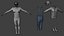 Реалистичная низкополигональная 3D-модель мужчины в стиле вестерн, созданная с помощью риггинга и анимации.