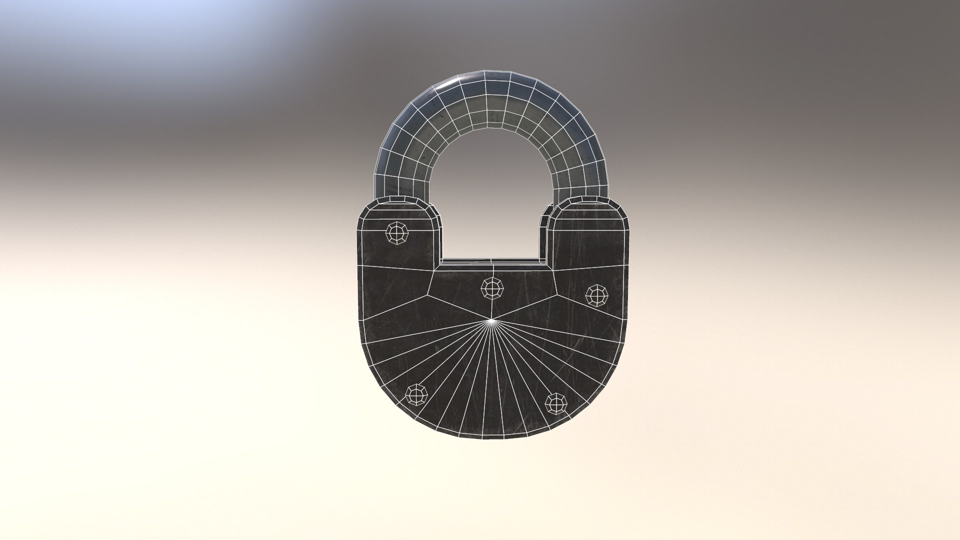 Ready Padlock 3d Model