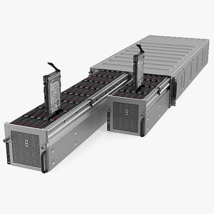 HPE Cloudline CL5200 Server Opened with Disks