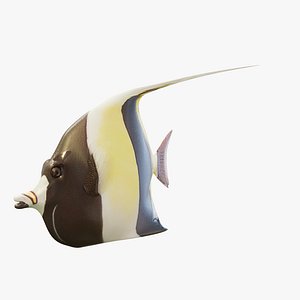 Moorish Idol - Rigged and Animated PBR