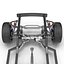 car frame chassis 2 3d model