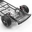 car frame chassis 2 3d model