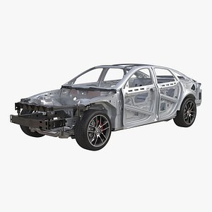 Car Frame with Chassis 2