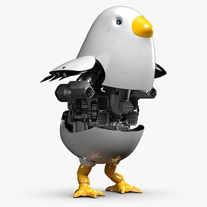 Chicken Robot 3DS Max