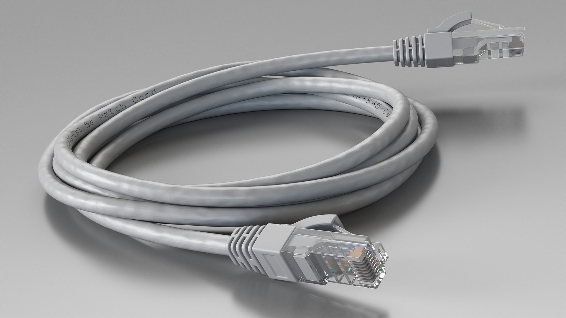 Network STP Cable with Reel and RJ45 Jack model - TurboSquid