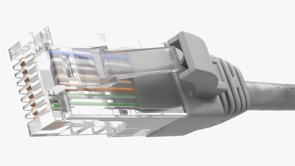 RJ45 케이블 화이트 3D 모델 - TurboSquid 1458565