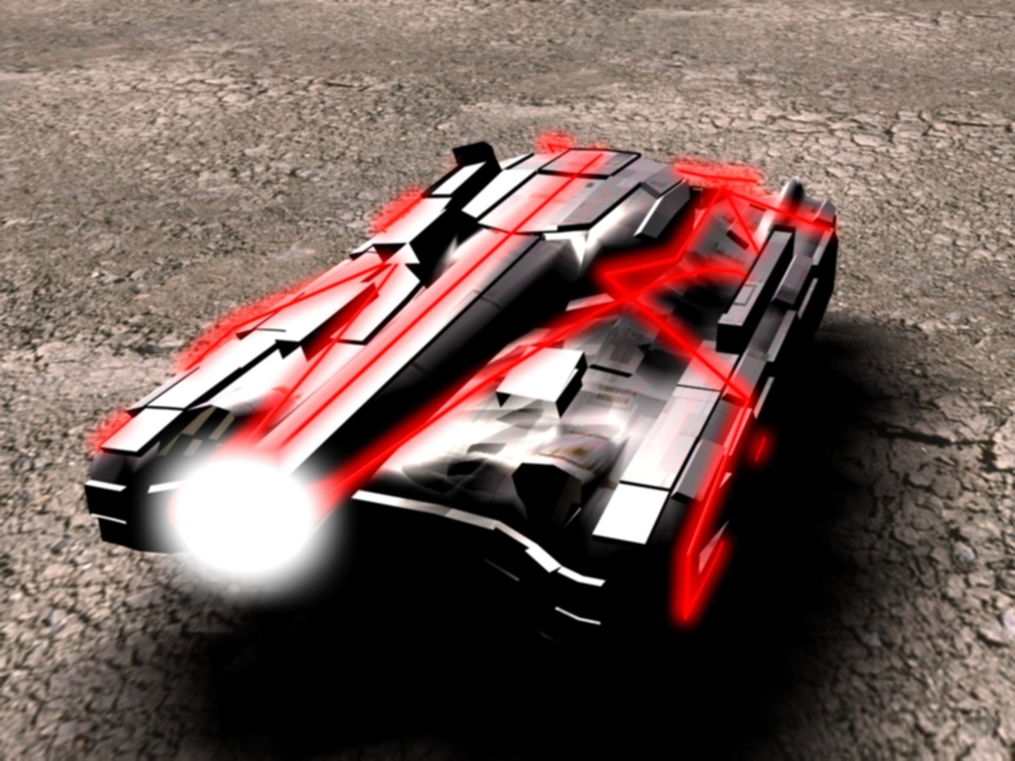 3d Model Of Futuristic Tank
