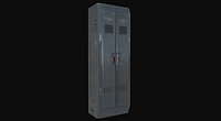 Sci-Fi Locker Low-Poly