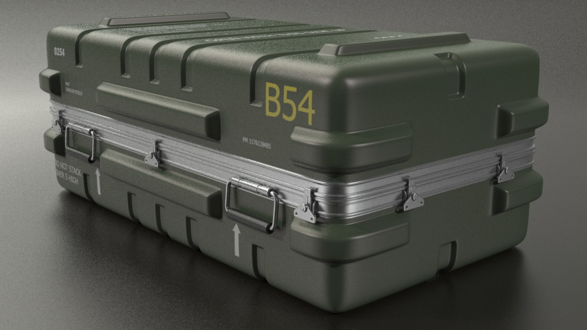 3d Military Crate Model