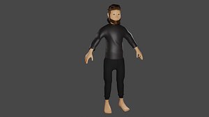 3D character cartoonish