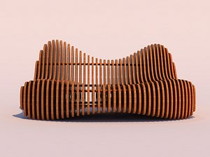 3D parametric bench - model