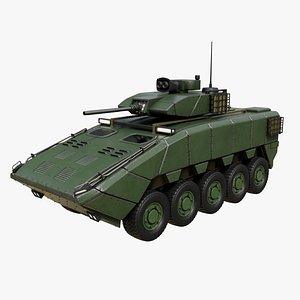 Military Infantry Fighting Vehicle IFV Dark Green