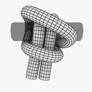 3D knot hitch model