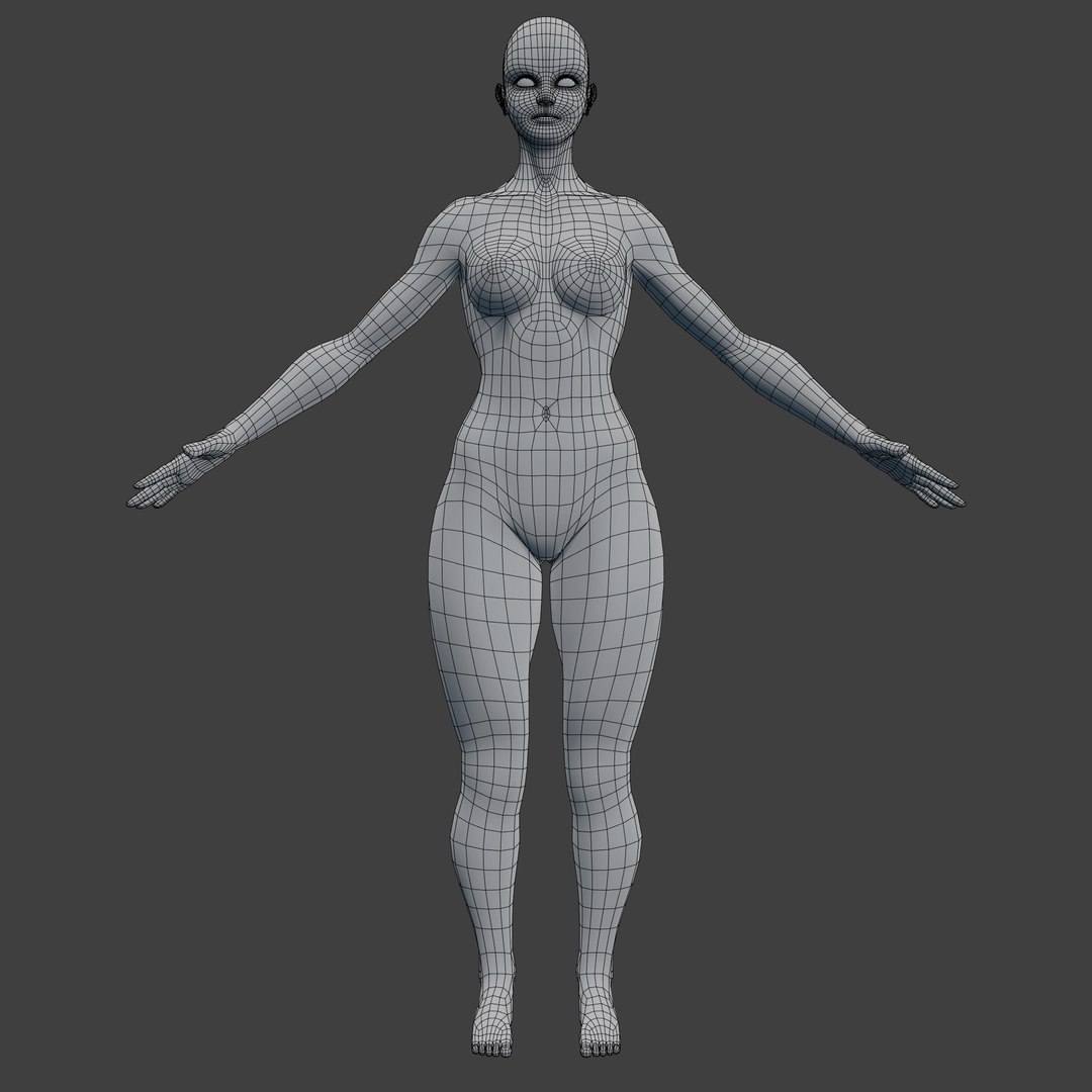 Characters Woman Base Female Model - TurboSquid 1174830