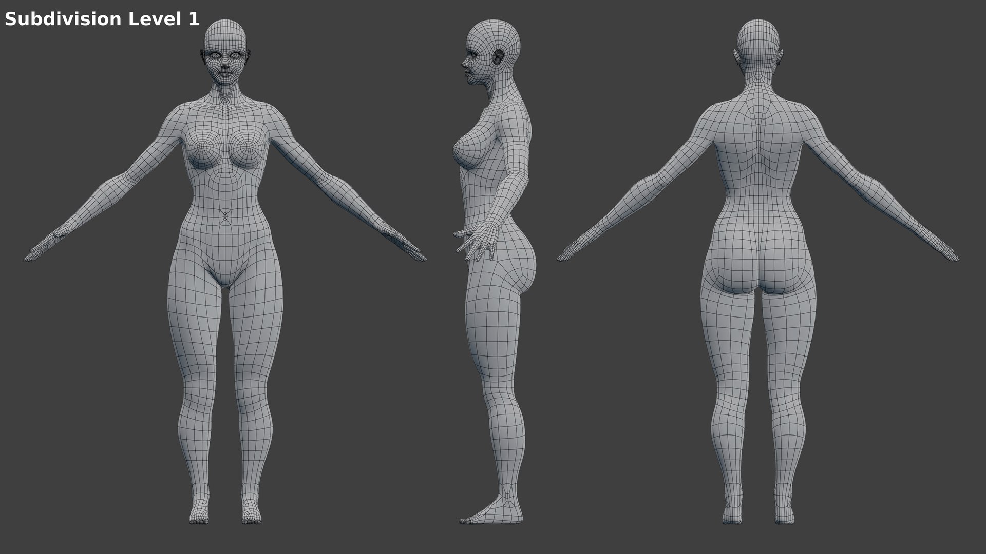 Characters Woman Base Female Model - TurboSquid 1174830
